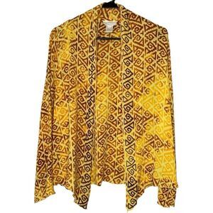 |EUC| SOFT SURROUNDINGS Beaded Lightweight Open Front Cardigan